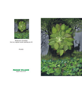 Rhiannan’s Guardian Green Man  Greeting Card