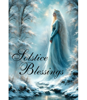 Ice Queen Solstice Greeting card