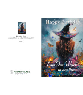 Happy Birthday  Witch Card