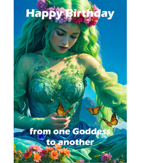 Goddess Birthday Card