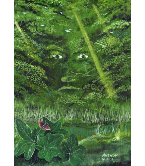 Arthur Green Man Greeting Card